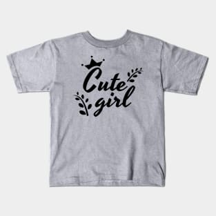 Cute Girl Text Design Kids T-Shirt